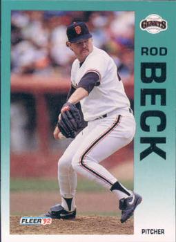 #627 Rod Beck - San Francisco Giants - 1992 Fleer Baseball
