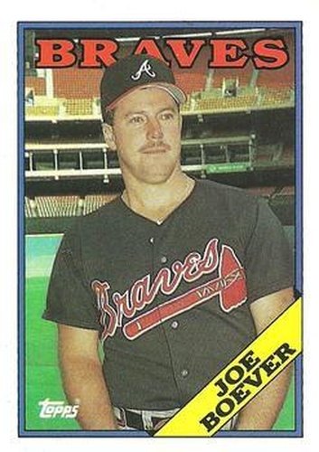 #627 Joe Boever - Atlanta Braves - 1988 Topps Baseball