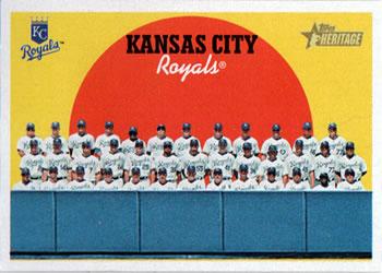 #627 Kansas City Royals - Kansas City Royals - 2008 Topps Heritage Baseball