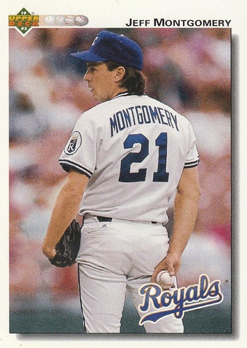 #627 Jeff Montgomery - Kansas City Royals - 1992 Upper Deck Baseball