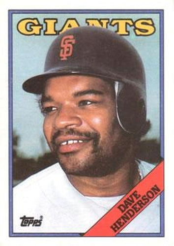 #628 Dave Henderson - San Francisco Giants - 1988 Topps Baseball