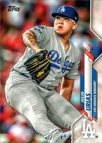 #628 Julio Urias - Los Angeles Dodgers - 2020 Topps Baseball