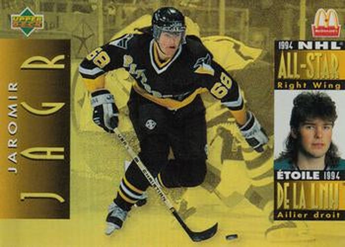 #McD-10 Jaromir Jagr - Pittsburgh Penguins - 1994-95 Upper Deck McDonald's Hockey