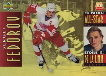 #McD-12 Sergei Fedorov - Detroit Red Wings - 1994-95 Upper Deck McDonald's Hockey