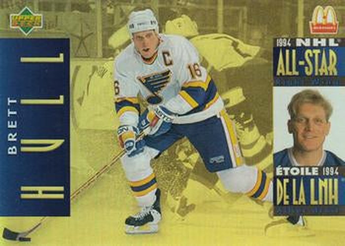 #McD-13 Brett Hull - St. Louis Blues - 1994-95 Upper Deck McDonald's Hockey