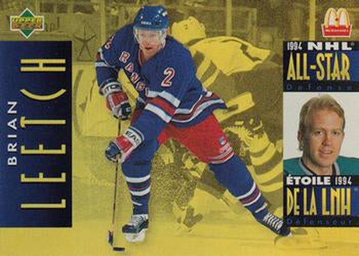 #McD-06 Brian Leetch - New York Rangers - 1994-95 Upper Deck McDonald's Hockey