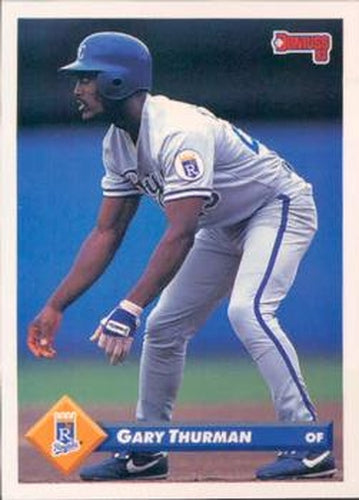 #629 Gary Thurman - Kansas City Royals - 1993 Donruss Baseball
