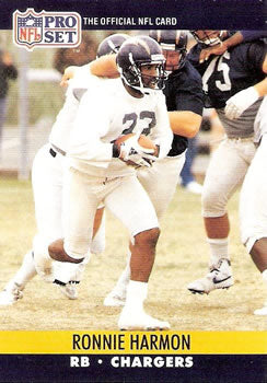 #629 Ronnie Harmon - San Diego Chargers - 1990 Pro Set Football