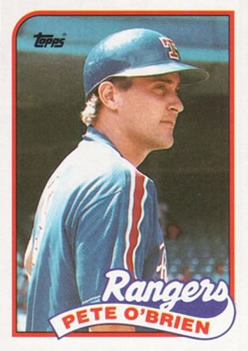#629 Pete O'Brien - Texas Rangers - 1989 Topps Baseball