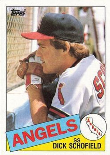 #629 Dick Schofield - California Angels - 1985 Topps Baseball