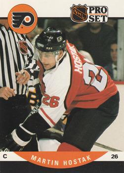 #629 Martin Hostak - Philadelphia Flyers - 1990-91 Pro Set Hockey