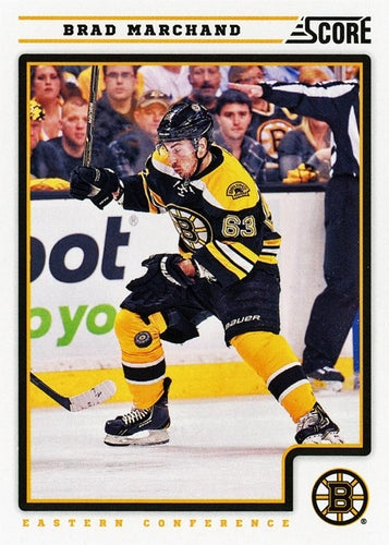 #62 Brad Marchand - Boston Bruins - 2012-13 Score Hockey