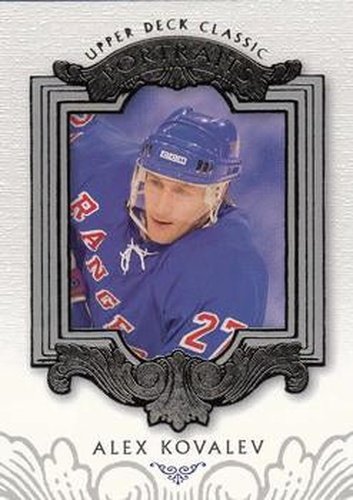#62 Alex Kovalev - New York Rangers - 2003-04 Upper Deck Classic Portraits Hockey