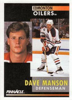 #62 Dave Manson - Edmonton Oilers - 1991-92 Pinnacle Hockey