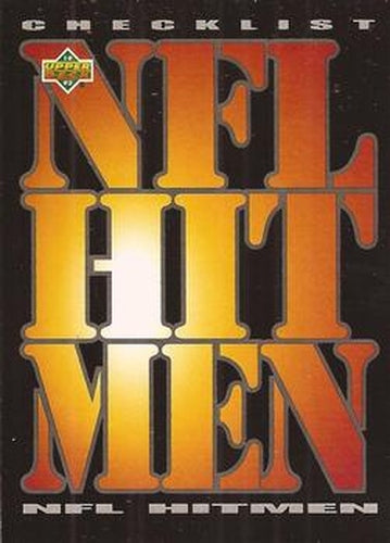 #62 NFL Hitmen Checklist - 1993 Upper Deck Football