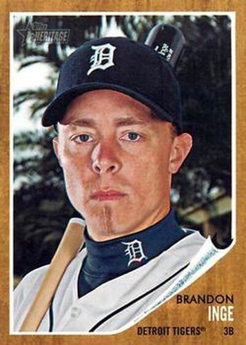 #62 Brandon Inge - Detroit Tigers - 2011 Topps Heritage Baseball