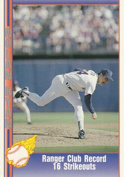 #62 Ranger Club Record 16 Strikeouts - Texas Rangers - 1991 Pacific Nolan Ryan Texas Express I Baseball