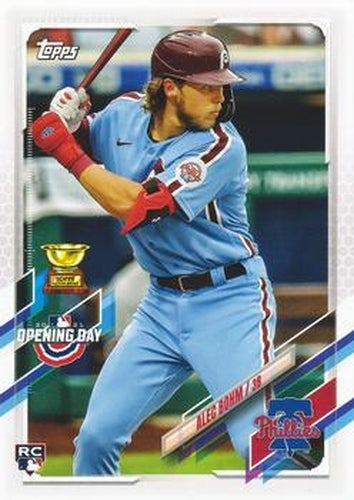#62 Alec Bohm - Philadelphia Phillies - 2021 Topps Opening Day Baseball