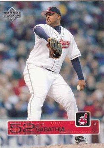#62 CC Sabathia - Cleveland Indians - 2003 Upper Deck Baseball