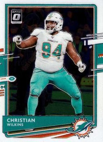#62 Christian Wilkins - Miami Dolphins - 2020 Donruss Optic Football