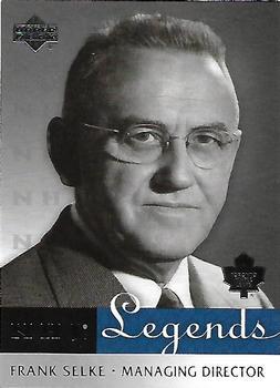 #62 Frank Selke - Toronto Maple Leafs - 2001-02 Upper Deck Legends Hockey