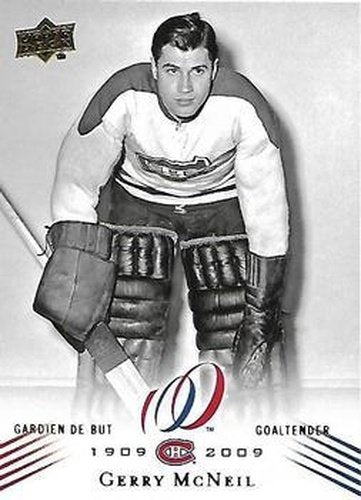 #62 Gerry McNeil - Montreal Canadiens - 2008-09 Upper Deck Montreal Canadiens Centennial Hockey