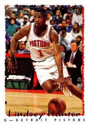 #62 Lindsey Hunter - Detroit Pistons - 1994-95 Topps Basketball