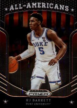 #62 RJ Barrett - Duke Blue Devils - 2019 Panini Prizm Draft Picks Basketball