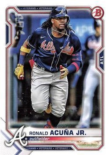#62 Ronald Acu–a Jr. - Atlanta Braves - 2021 Bowman Baseball