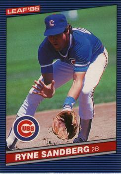#62 Ryne Sandberg - Chicago Cubs - 1986 Leaf Baseball