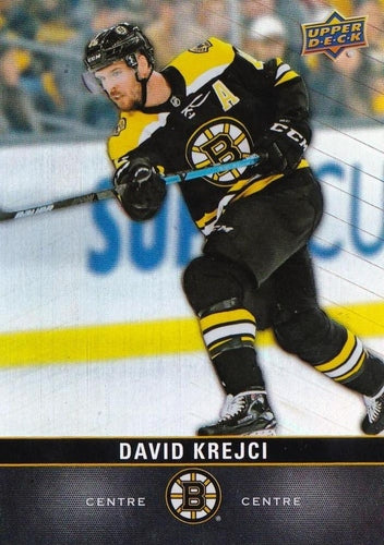 #62 David Krejci - Boston Bruins - 2019-20 Upper Deck Tim Hortons Hockey