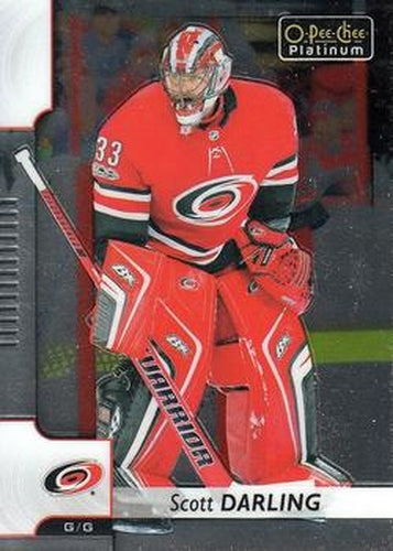 #62 Scott Darling - Carolina Hurricanes - 2017-18 O-Pee-Chee Platinum Hockey