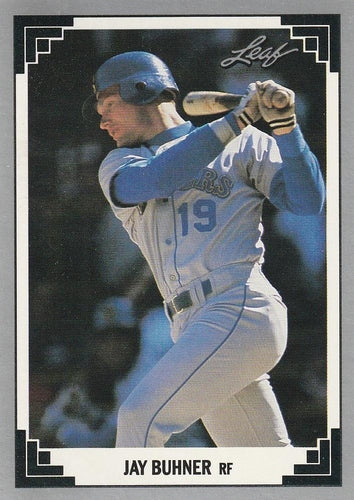 #62 Jay Buhner - Seattle Mariners - 1991 Leaf Baseball