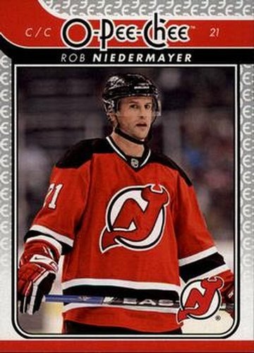 #630 Rob Niedermayer - New Jersey Devils - 2009-10 O-Pee-Chee Hockey