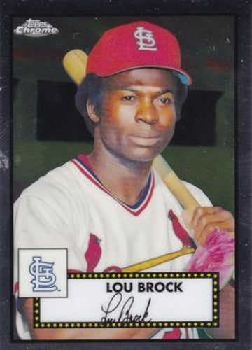 #630 Lou Brock - St. Louis Cardinals - 2021 Topps Chrome Platinum Anniversary Baseball