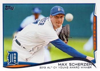 #630 Max Scherzer AW - Detroit Tigers - 2014 Topps Baseball