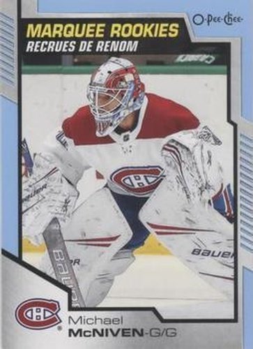 #630 Michael McNiven - Montreal Canadiens - 2020-21 O-Pee-Chee Update Blue Hockey