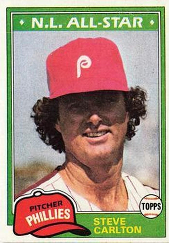 #630 Steve Carlton - Philadelphia Phillies - 1981 Topps Baseball