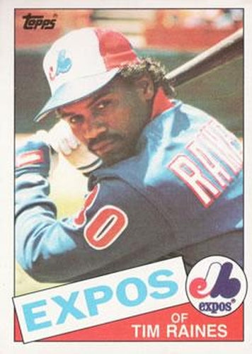#630 Tim Raines - Montreal Expos - 1985 Topps Baseball