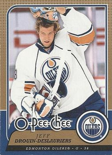 #630 Jeff Drouin-Deslauriers - Edmonton Oilers - 2008-09 O-Pee-Chee Hockey