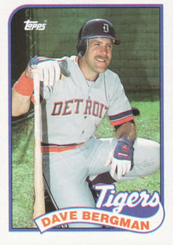 #631 Dave Bergman - Detroit Tigers - 1989 Topps Baseball