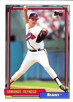 #631 Armando Reynoso - Atlanta Braves - 1992 Topps Baseball