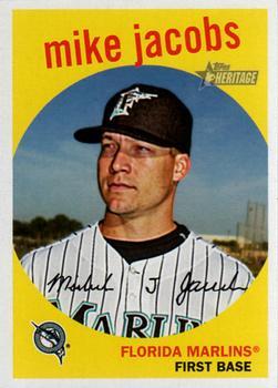 #631 Mike Jacobs - Florida Marlins - 2008 Topps Heritage Baseball