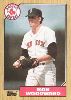 #632 Rob Woodward - Boston Red Sox - 1987 Topps Baseball