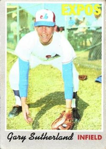 #632 Gary Sutherland - Montreal Expos - 1970 Topps Baseball