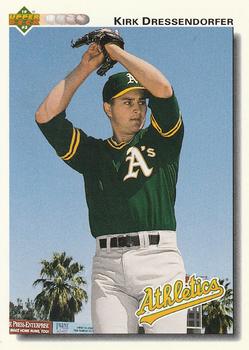 #632 Kirk Dressendorfer - Oakland Athletics - 1992 Upper Deck Baseball