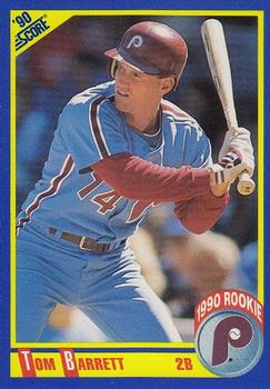 #633 Tom Barrett - Philadelphia Phillies - 1990 Score Baseball