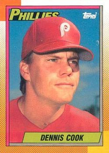 #633 Dennis Cook - Philadelphia Phillies - 1990 O-Pee-Chee Baseball