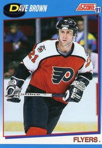 #634 Dave Brown - Philadelphia Flyers - 1991-92 Score Canadian Bilingual Hockey