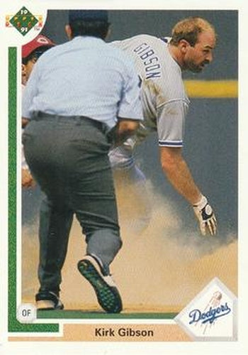 #634 Kirk Gibson - Los Angeles Dodgers - 1991 Upper Deck Baseball